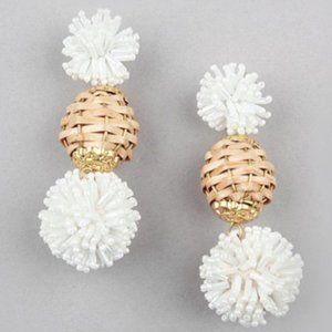 Panee Straw and Bead Earring